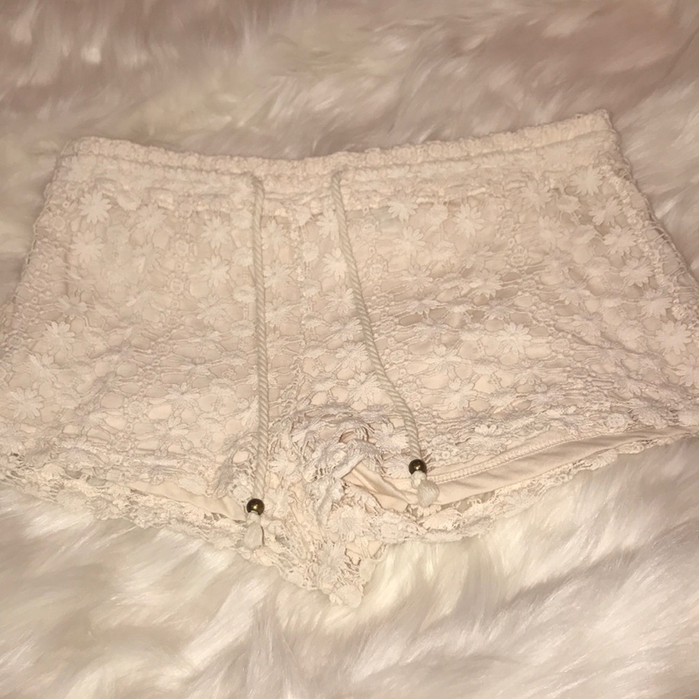 Floral Crochet Shorts